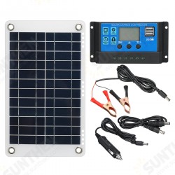 30W Solar Panel Kit 12V 10A Battery Charger Controller Caravan Boat Outdoor 30W Solar Panel Kit 12V 10A Battery Charger Controller Caravan Boat Outdoor