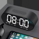 3W 4 Ohm Alarm Clock Radio Wireless bluetooth Speaker Aux TF USB Music Mirror LCD Display