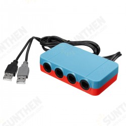4 Ports GC GameCube Controller USB Adapter Converter For NGC to Wiiu/Switch/PC