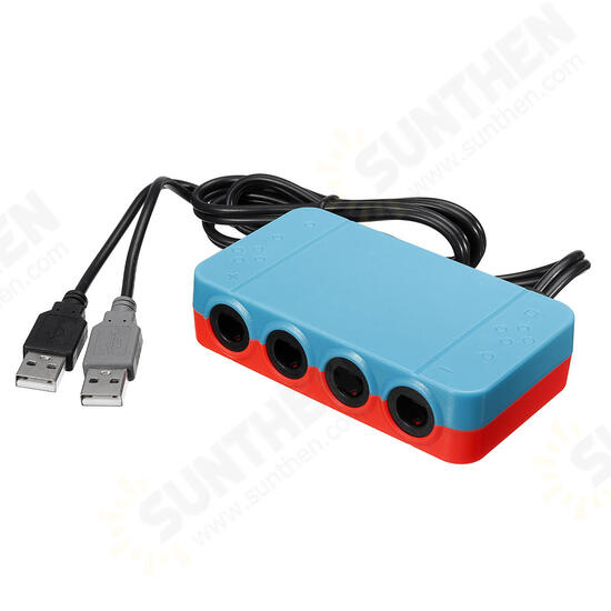 4 Ports GC GameCube Controller USB Adapter Converter For NGC to Wiiu/Switch/PC