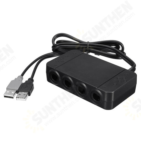 4 Ports GC GameCube Controller USB Adapter Converter For NGC to Wiiu/Switch/PC 4 Ports GC GameCube Controller USB Adapter Converter For NGC to Wiiu/Switch/PC