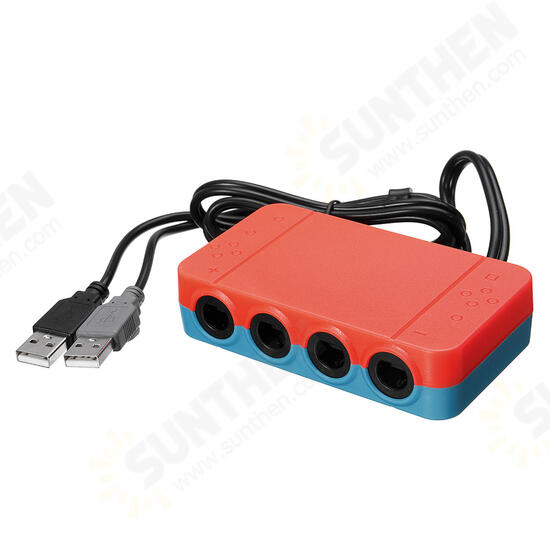 4 Ports GC GameCube Controller USB Adapter Converter For NGC to Wiiu/Switch/PC 4 Ports GC GameCube Controller USB Adapter Converter For NGC to Wiiu/Switch/PC