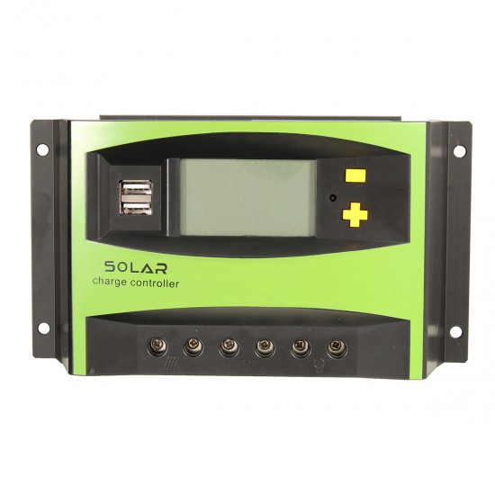 40A 12V/24V Auto Solar Energy Charge Controller LCD Display Home Improvement
