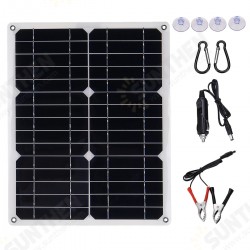 40W 18V Mono Solar Panel Dual 12V/5V DC USB Monocrystaline Flexible Solar Charger For Car RV Boat Battery Charger 40W 18V Mono Solar Panel Dual 12V/5V DC USB Monocrystaline Flexible Solar Charger For Car RV Boat Battery Charger
