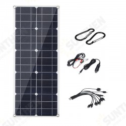 40W Flexible Solar Panel USB Monocrystalline Connecter Battery Charger For Camping Hiking Climbing Cycling 40W Flexible Solar Panel USB Monocrystalline Connecter Battery Charger For Camping Hiking Climbing Cycling