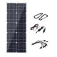 40W Flexible Solar Panel USB Monocrystalline Connecter Battery Charger For Camping Hiking Climbing Cycling