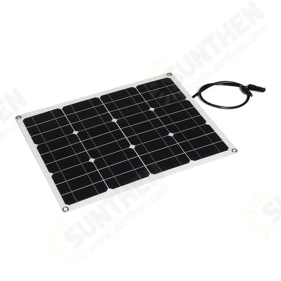 40W Solar Panel Controller Car Charger MC4 Output Battery Clip Solar Power Panel