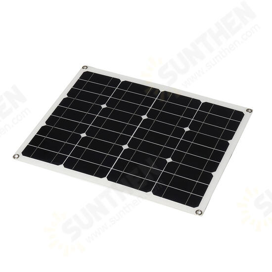 40W Solar Panel Controller Car Charger MC4 Output Battery Clip Solar Power Panel