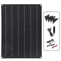 40W Solar Panel Matte Texture Car Emergency Charger WIth 4 Protective Corners Dual USB+DC 40W Solar Panel Matte Texture Car Emergency Charger WIth 4 Protective Corners Dual USB+DC