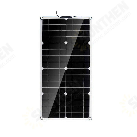 40W Solar Panel Solar Power Panels MC4 Line Cable with 30A Solar Charge Controller