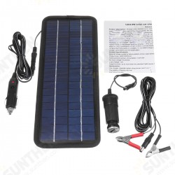 4.5W 12V Solar Panel Trickle Battery Charger System Single Crystal Silicon Waterproof for Boat Auto 4.5W 12V Solar Panel Trickle Battery Charger System Single Crystal Silicon Waterproof for Boat Auto