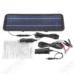 4.5W 12V Solar Panel Trickle Battery Charger System Single Crystal Silicon Waterproof for Boat Auto 4.5W 12V Solar Panel Trickle Battery Charger System Single Crystal Silicon Waterproof for Boat Auto