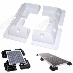4Pcs Solar Panel Mounting Corner Drill-Free Glue Mounting Bracket Corner Frame Kit 4Pcs Solar Panel Mounting Corner Drill-Free Glue Mounting Bracket Corner Frame Kit