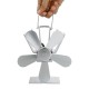 5 Blades Fireplace Eco Fan Self-starting Self-regulating Thermal Fire Heater Power Quiet Wood Stove Fan