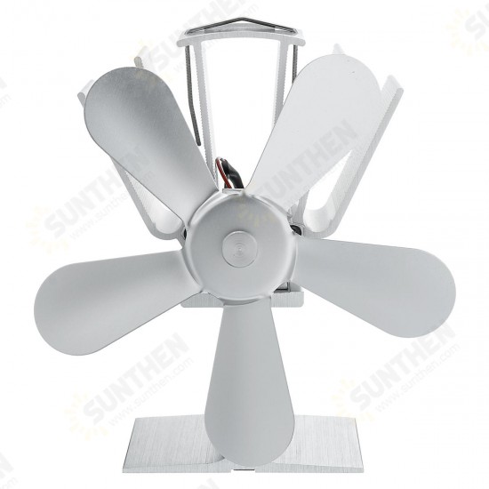5 Blades Fireplace Eco Fan Self-starting Self-regulating Thermal Fire Heater Power Quiet Wood Stove Fan 5 Blades Fireplace Eco Fan Self-starting Self-regulating Thermal Fire Heater Power Quiet Wood Stove Fan