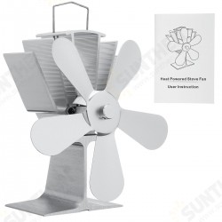5 Blades Fireplace Eco Fan Self-starting Self-regulating Thermal Fire Heater Power Quiet Wood Stove Fan 5 Blades Fireplace Eco Fan Self-starting Self-regulating Thermal Fire Heater Power Quiet Wood Stove Fan