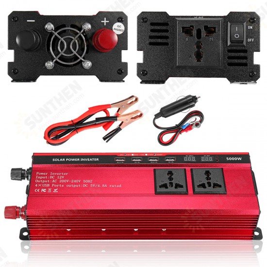 5000W Peak Solar Power Inverter DC 12V/24V To AC 110V/220V Modified Sine Wave Converter 5000W Peak Solar Power Inverter DC 12V/24V To AC 110V/220V Modified Sine Wave Converter