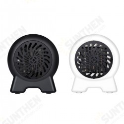 500W Mini Space Fan Heater Portable Electric Wall-outlet Heated Fan Furnace Warmer