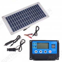 50W Dual USB 12V/5V Solar Panel with Car Charger 10/20/30/40/50A USB Solar Charger Controller for Outdoor Camping LED Light 50W Dual USB 12V/5V Solar Panel with Car Charger 10/20/30/40/50A USB Solar Charger Controller for Outdoor Camping LED Light