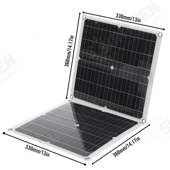 50W Foldable Solar Charging Panel 30-100A LCD Controller Solar Battery Charger Charging Kits 50W Foldable Solar Charging Panel 30-100A LCD Controller Solar Battery Charger Charging Kits