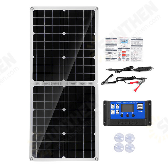 50W Foldable Solar Panel Solar 100A Controller for Car Van Boat Caravan Camper Trickle Battery Charger 50W Foldable Solar Panel Solar 100A Controller for Car Van Boat Caravan Camper Trickle Battery Charger