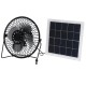 50W Max Polysilicon Solar Panel Fan 6 Inch Solar Powered Fan USB Port DC Solar Power Panel