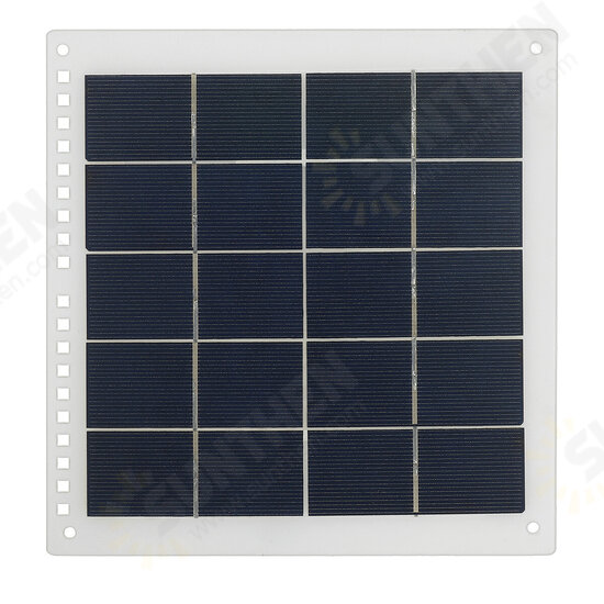 50W Max Polysilicon Solar Panel Fan 6 Inch Solar Powered Fan USB Port DC Solar Power Panel