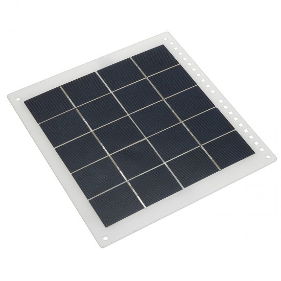 50W Max Polysilicon Solar Panel Fan 6 Inch Solar Powered Fan USB Port DC Solar Power Panel