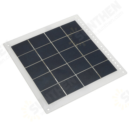 50W Max Polysilicon Solar Panel Fan 6 Inch Solar Powered Fan USB Port DC Solar Power Panel