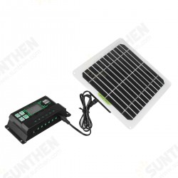 50W Solar Panel Kit W/ 10A/30A/60A/100A Dual DC Current Solar Controller 12V Battery Charger For RV Camping Carava 50W Solar Panel Kit W/ 10A/30A/60A/100A Dual DC Current Solar Controller 12V Battery Charger For RV Camping Carava