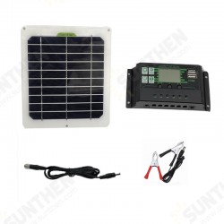 50W Solar Panel Kit W/ 10A/30A/60A/100A Dual DC Current Solar Controller 12V Battery Charger For RV Camping Carava 50W Solar Panel Kit W/ 10A/30A/60A/100A Dual DC Current Solar Controller 12V Battery Charger For RV Camping Carava