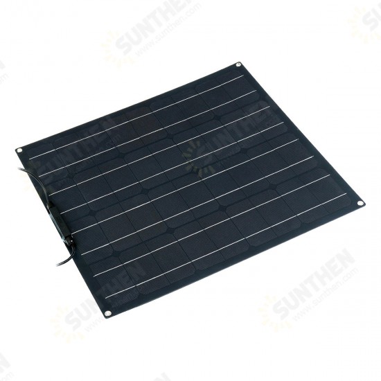 50W Solar Panel Matte Texture Field Vehicles Emergency Charger WIth 4 Protective Corners 50W Solar Panel Matte Texture Field Vehicles Emergency Charger WIth 4 Protective Corners