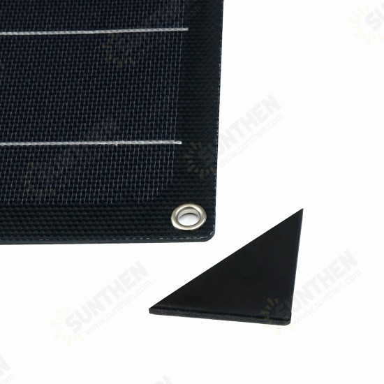 50W Solar Panel Matte Texture Field Vehicles Emergency Charger WIth 4 Protective Corners 50W Solar Panel Matte Texture Field Vehicles Emergency Charger WIth 4 Protective Corners