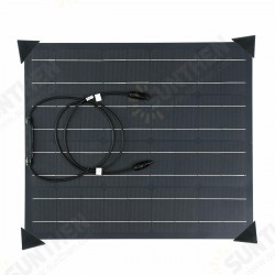 50W Solar Panel Matte Texture Field Vehicles Emergency Charger WIth 4 Protective Corners 50W Solar Panel Matte Texture Field Vehicles Emergency Charger WIth 4 Protective Corners
