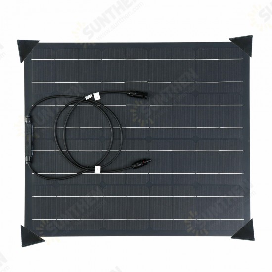 50W Solar Panel Matte Texture Field Vehicles Emergency Charger WIth 4 Protective Corners 50W Solar Panel Matte Texture Field Vehicles Emergency Charger WIth 4 Protective Corners