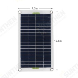 50W Solar Panel Portable Flexible Monocrystalline Solar Kit W/ 10A/30A/60A/100A Controller