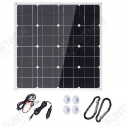 50W USB DC Monocrystalline Solar Panel Flexible Power Bank Outdoor Camping Hiking Battery Charger 50W USB DC Monocrystalline Solar Panel Flexible Power Bank Outdoor Camping Hiking Battery Charger