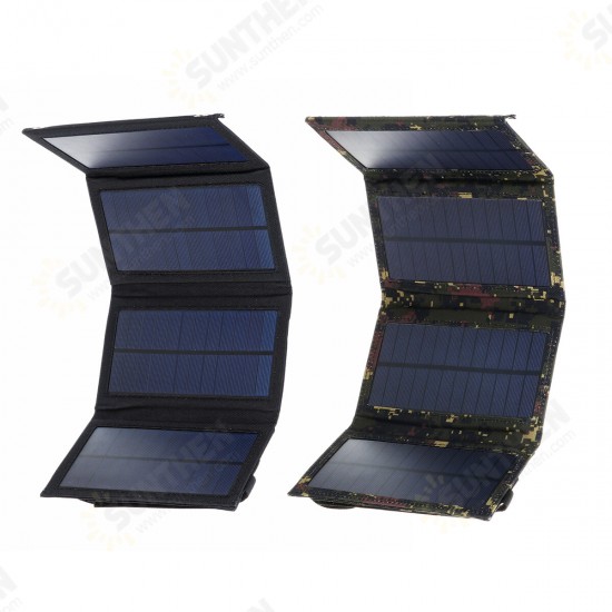 5.5V 9.6W Solar Charger Solar Panel Charger Waterproof Foldable Dual USB Ports Solar Battery Charger