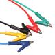 5Pcs Silicone Banana Plug to Crocodile Alligator Clip Test Probe Lead Wire Cable 5Pcs Silicone Banana Plug to Crocodile Alligator Clip Test Probe Lead Wire Cable