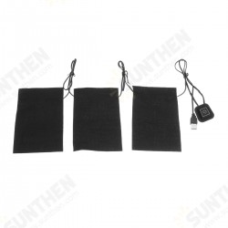 5V 2A 8.5W Electric Heating Pads 3Pads Waterproof Heating Cloth Pads Set 5V 2A 8.5W Electric Heating Pads 3Pads Waterproof Heating Cloth Pads Set