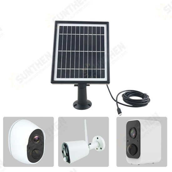 5V 3.3W Solar Panel 5V High Efficiency Waterproof Solar Panel For Security Camera With 3m/10Ft Charging Cable for IP CCTV Home 5V 3.3W Solar Panel 5V High Efficiency Waterproof Solar Panel For Security Camera With 3m/10Ft Charging Cable for IP CCTV Home