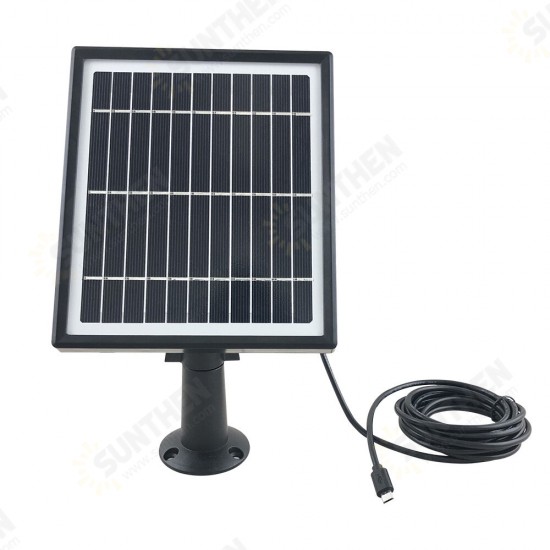 5V 3.3W Solar Panel 5V High Efficiency Waterproof Solar Panel For Security Camera With 3m/10Ft Charging Cable for IP CCTV Home