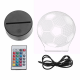 5V 3W 3D LED Fooball Night Light 7 Colors Touch Switch Remote Control Desk Room Lamp