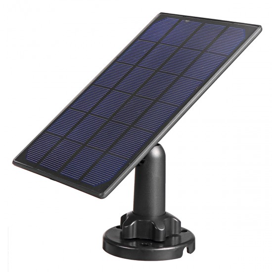 5V High Efficiency Waterproof Solar Panel For Security Camera With 3m/10Ft Charging Cable for IP CCTV Dome