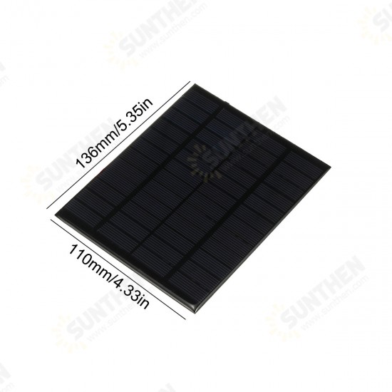 5W 5V Protable Solar Panel Polycrystalline Solar Energy Charger Panel For Travel Outdoor 5W 5V Protable Solar Panel Polycrystalline Solar Energy Charger Panel For Travel Outdoor