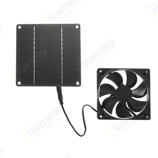 5W Outdoor Solar Powered Panel Exhaust Roof Attic Fan For Air Ventilation Vent