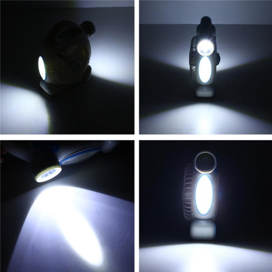 5W Portable USB LED Camping Fan Light Tent Lamp Hiking Fishing Lantern Outdoor Lamp