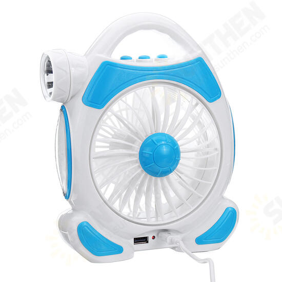 5W Portable USB LED Camping Fan Light Tent Lamp Hiking Fishing Lantern Outdoor Lamp