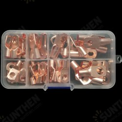 60Pcs SC Bare Copper Terminals Circular Splice Ring Terminal Cable Wire Connector with Plastic Box 60Pcs SC Bare Copper Terminals Circular Splice Ring Terminal Cable Wire Connector with Plastic Box