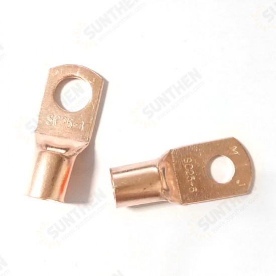 60Pcs SC Bare Copper Terminals Circular Splice Ring Terminal Cable Wire Connector with Plastic Box 60Pcs SC Bare Copper Terminals Circular Splice Ring Terminal Cable Wire Connector with Plastic Box